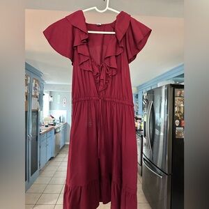 Maroon boho dress.. new with tags.